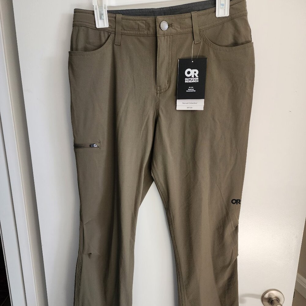 NWT Outdoor Research Ferrosi Pants Women’s 8 Ranger Green UPF 50 Hiking
